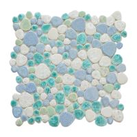 Growing Glass Sea Pebble  11.5 x 11.5